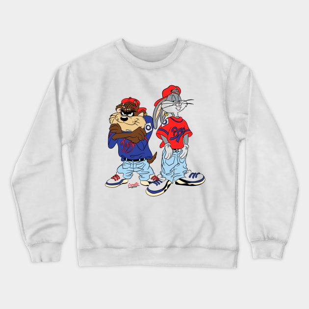 Rabbit 90s look classic Crewneck Sweatshirt by LADYLOVE